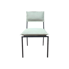 Hire BYRON CHAIR BLACK FRAME VIVA HUGO FABRIC